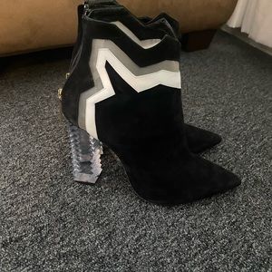 Aperali suede booties. Size 38.5. Worn once. Purchased from Saks.